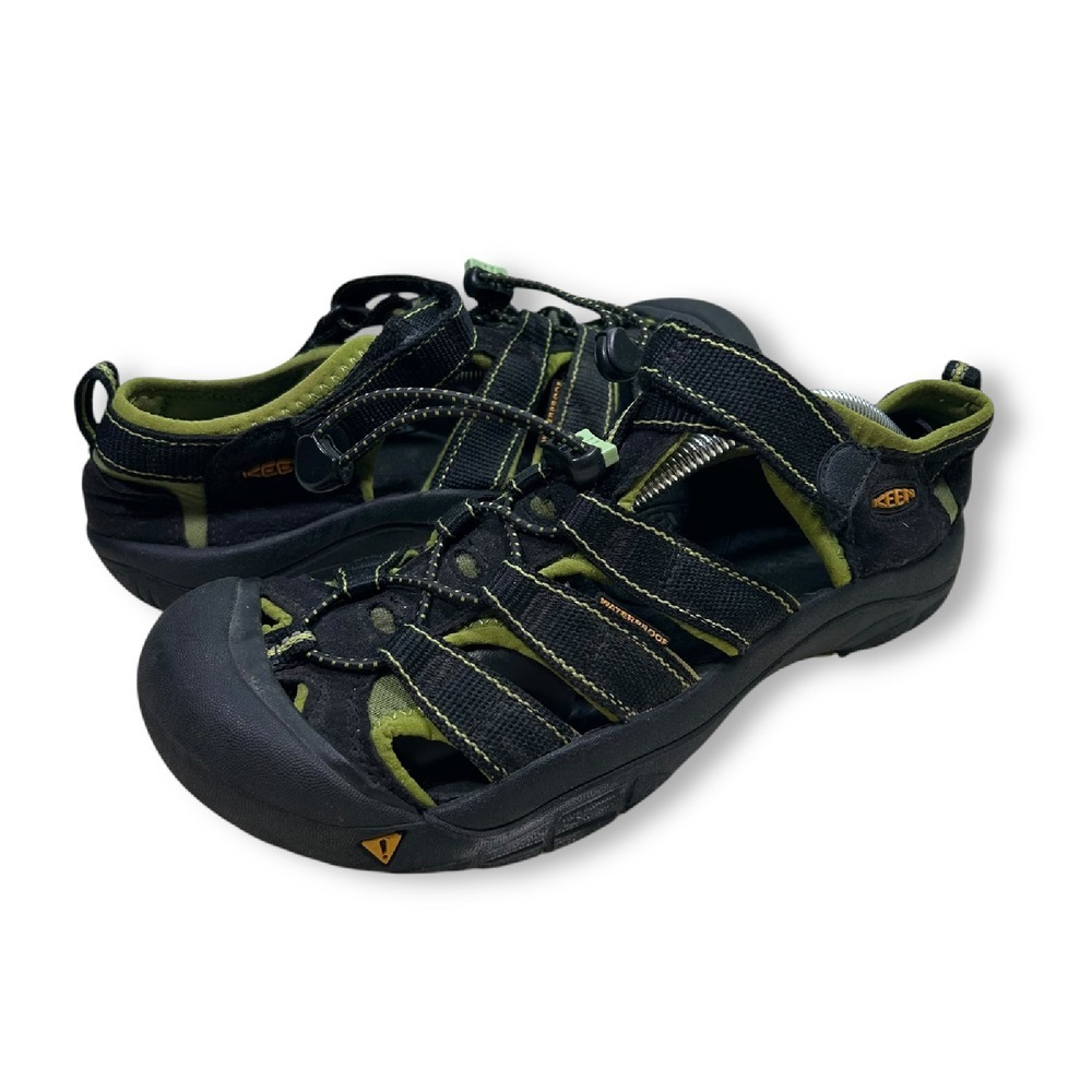 Keen Water Sandals Shoes Washable Footwear Black Green Women's Size 6‎